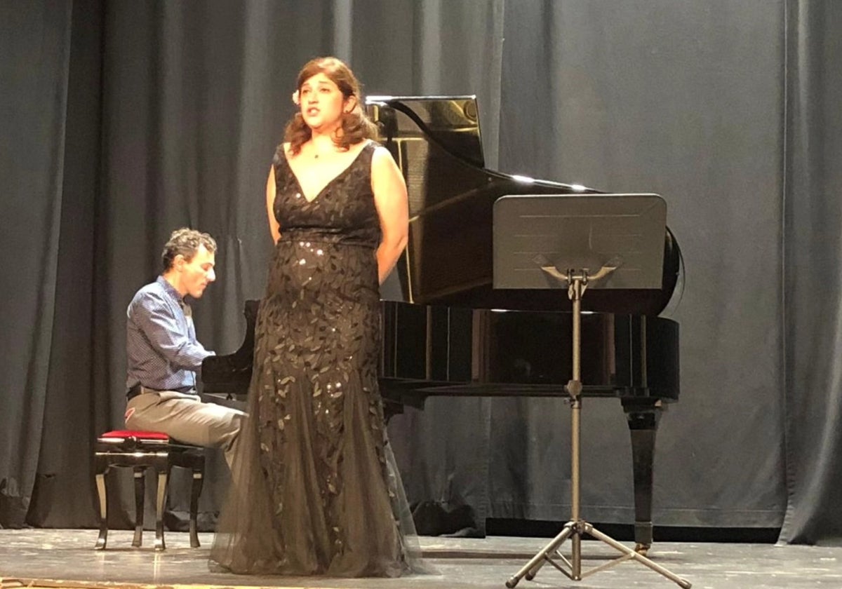 Dos de los participantes en el Festival de Música Vocal.