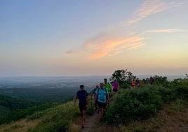 Los caminantes marcharon desde Linares a la Peña de Francia