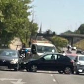 Fotografía del accidente en la avenida de Salamanca.
