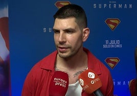 Diego Matamoros, ante los medios de comunicación.