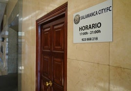 Supuesta oficina desde la que operaba el Salamanca City.