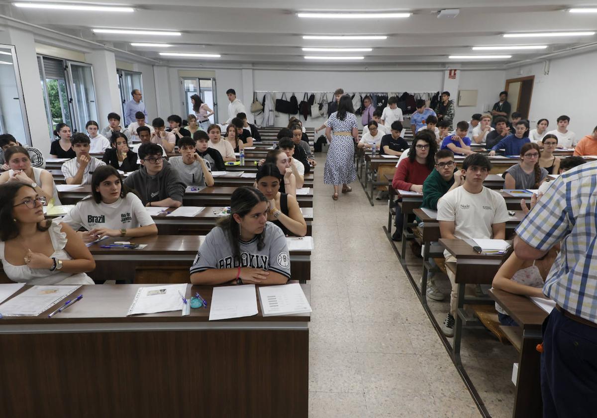 Una imagen del examen de Ciencias de la PAU.
