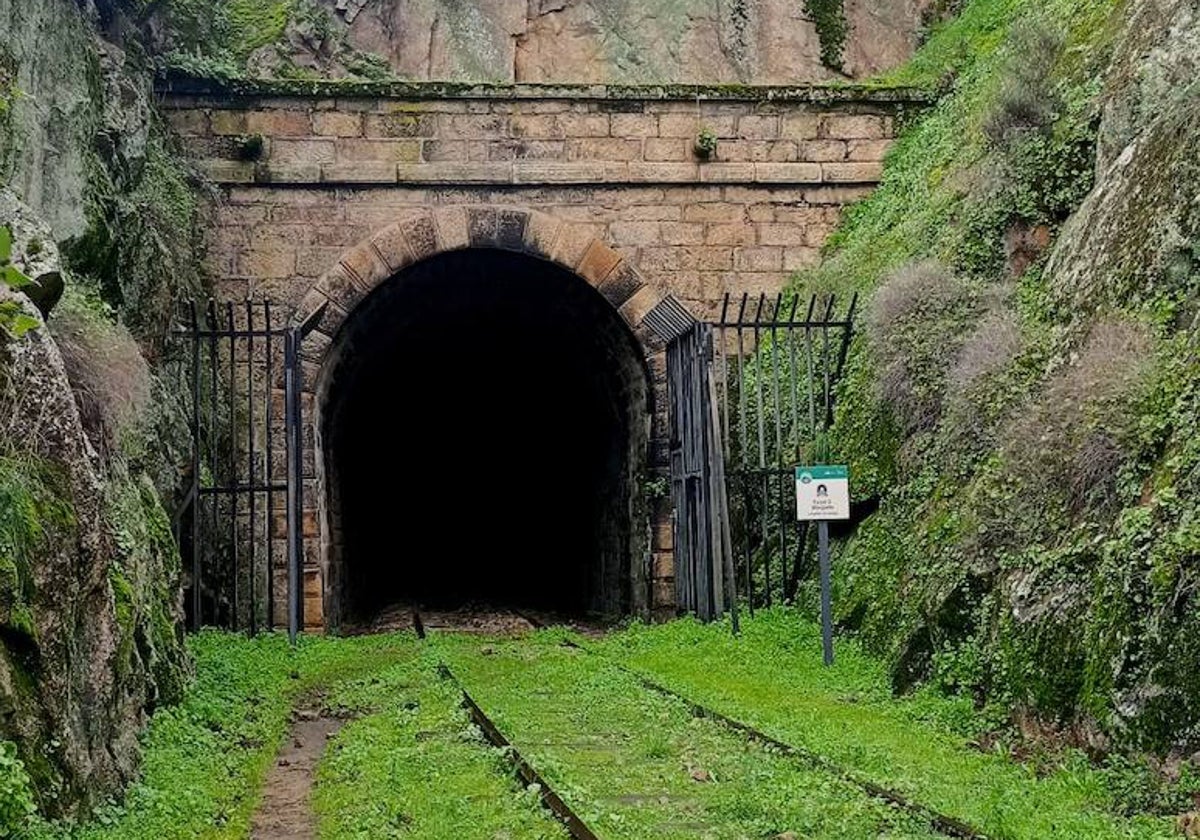 Entrada a los túneles de los murciélagos en el Camino de Hierro.