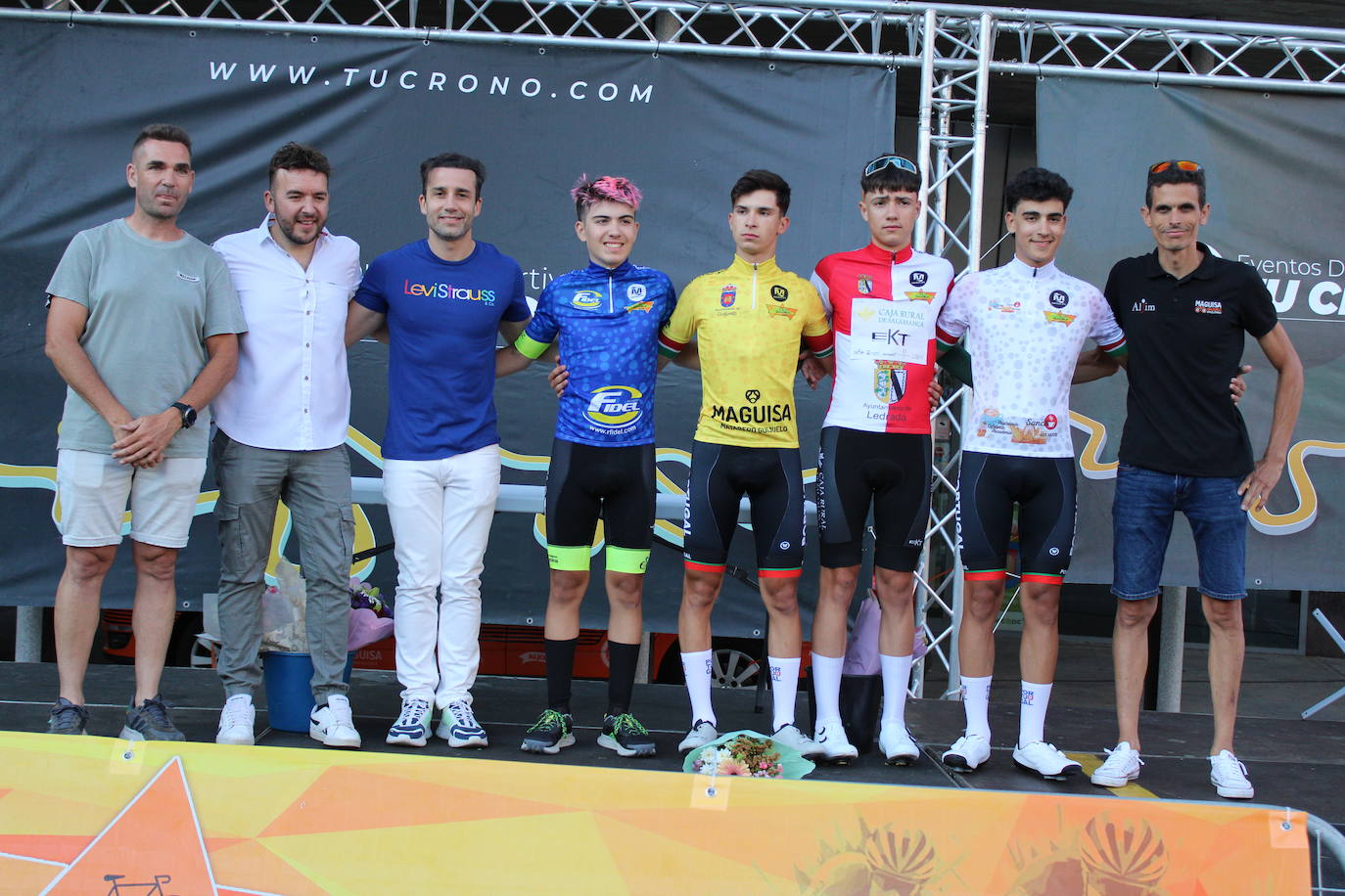 La selección portuguesa se lleva la victoria en la contrarreloj por equipos de la Vuelta Ciclista a Guijuelo