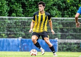 Álex Alba, en su anterior etapa con el Portugalete.