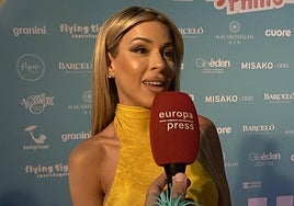Oriana Marzoli, ante el micrófono de Europa Press.