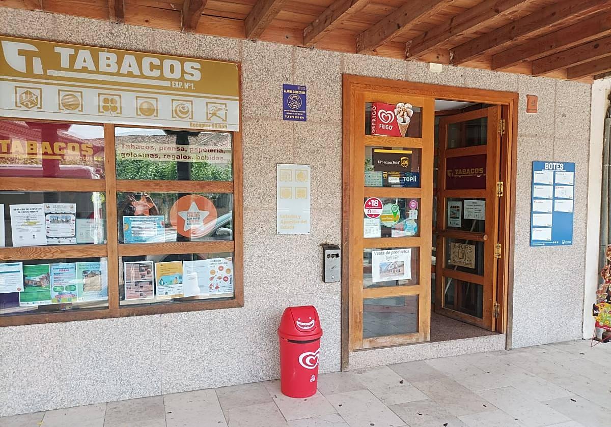 Imagen de la administración de lotería en la que se ha validado el boleto acertante.