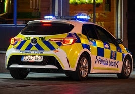 Un coche de la Policía Local.