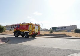 Una dotación de los Bomberos.