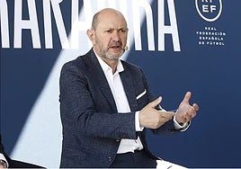 Rafael Louzán, durante un acto en la RFEF.