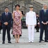 La Princesa de Asturias recibe en Santiago la Medalla de Oro de Galicia 2025, concedida por la Xunta de Galicia.