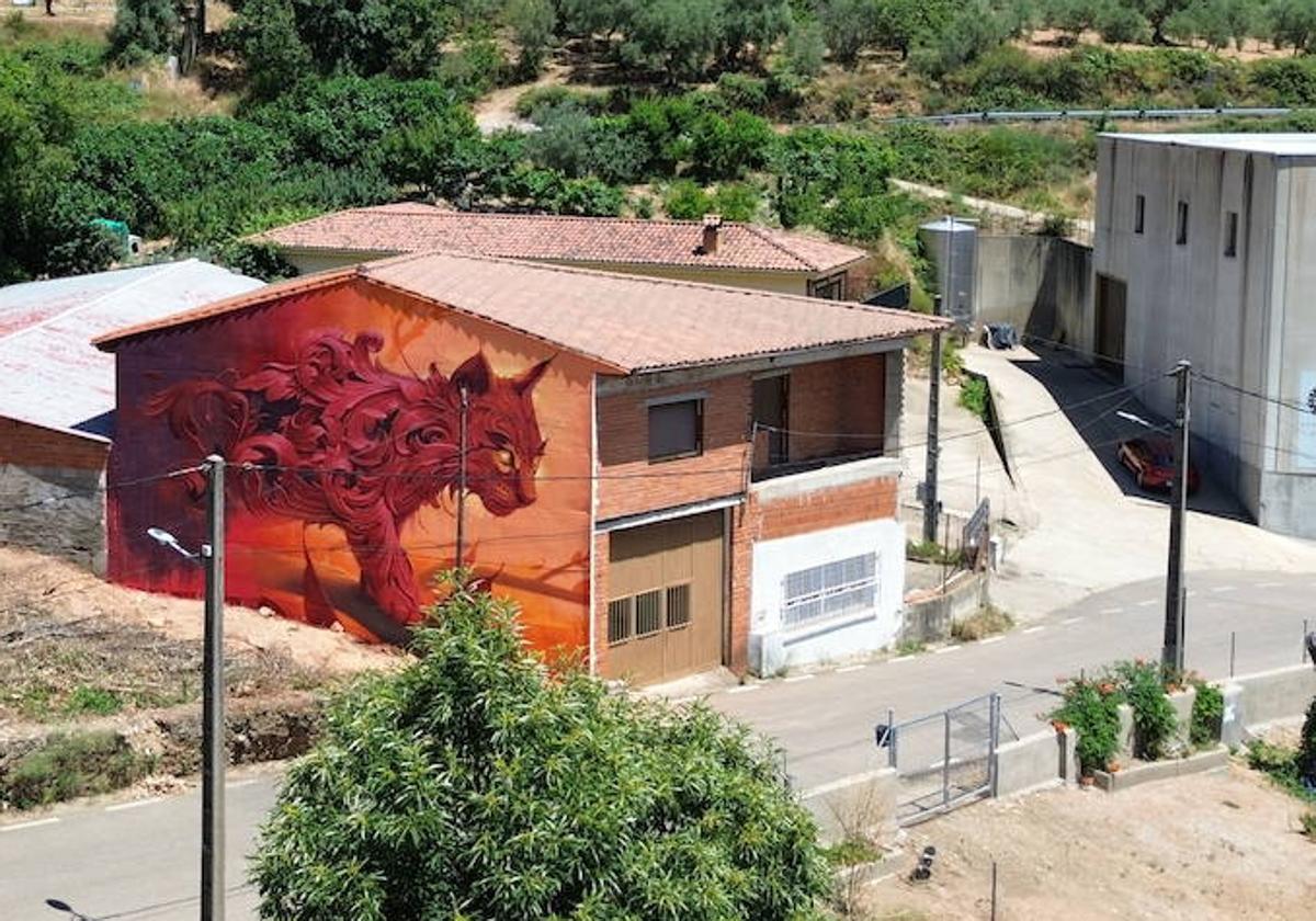 Imagen del nuevo mural que se ha pintado en la provincia.