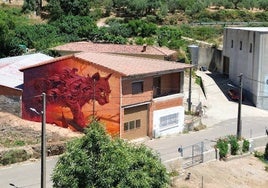 Imagen del nuevo mural que se ha pintado en la provincia.
