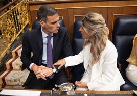 Pedro Sánchez y Yolanda Díaz.