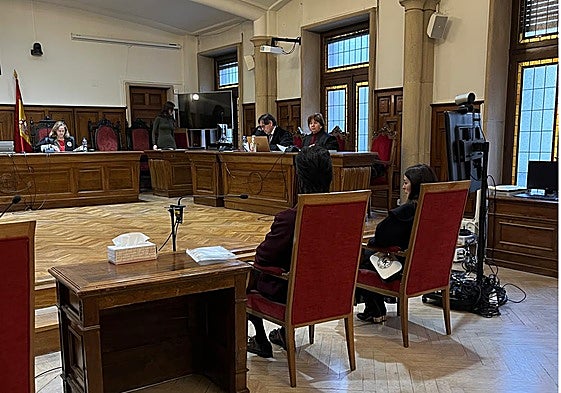 Un momento del juicio en la Audiencia Provincial de Salamanca.