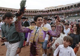 Marco Pérez, en la triunfal vuelta al ruedo del pasado 14 de junio en La Glorieta.