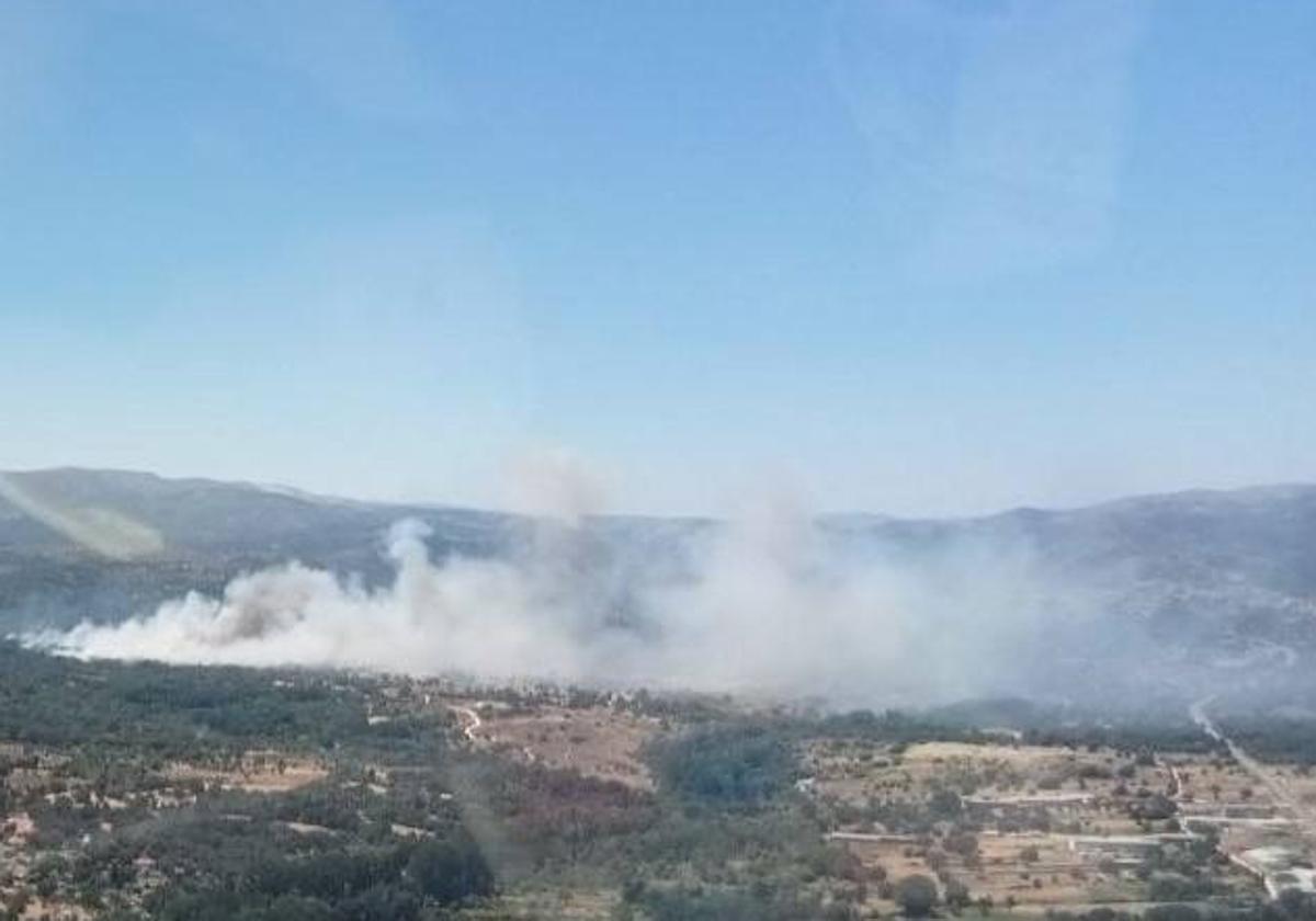 Imagen del incendio.