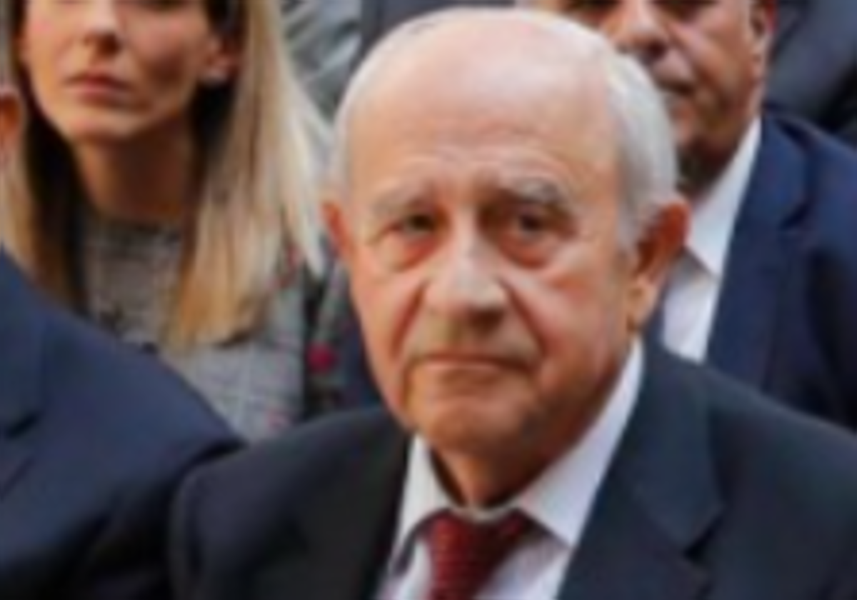 Antonio Gómez Rodulfo durante el acto de 2017.