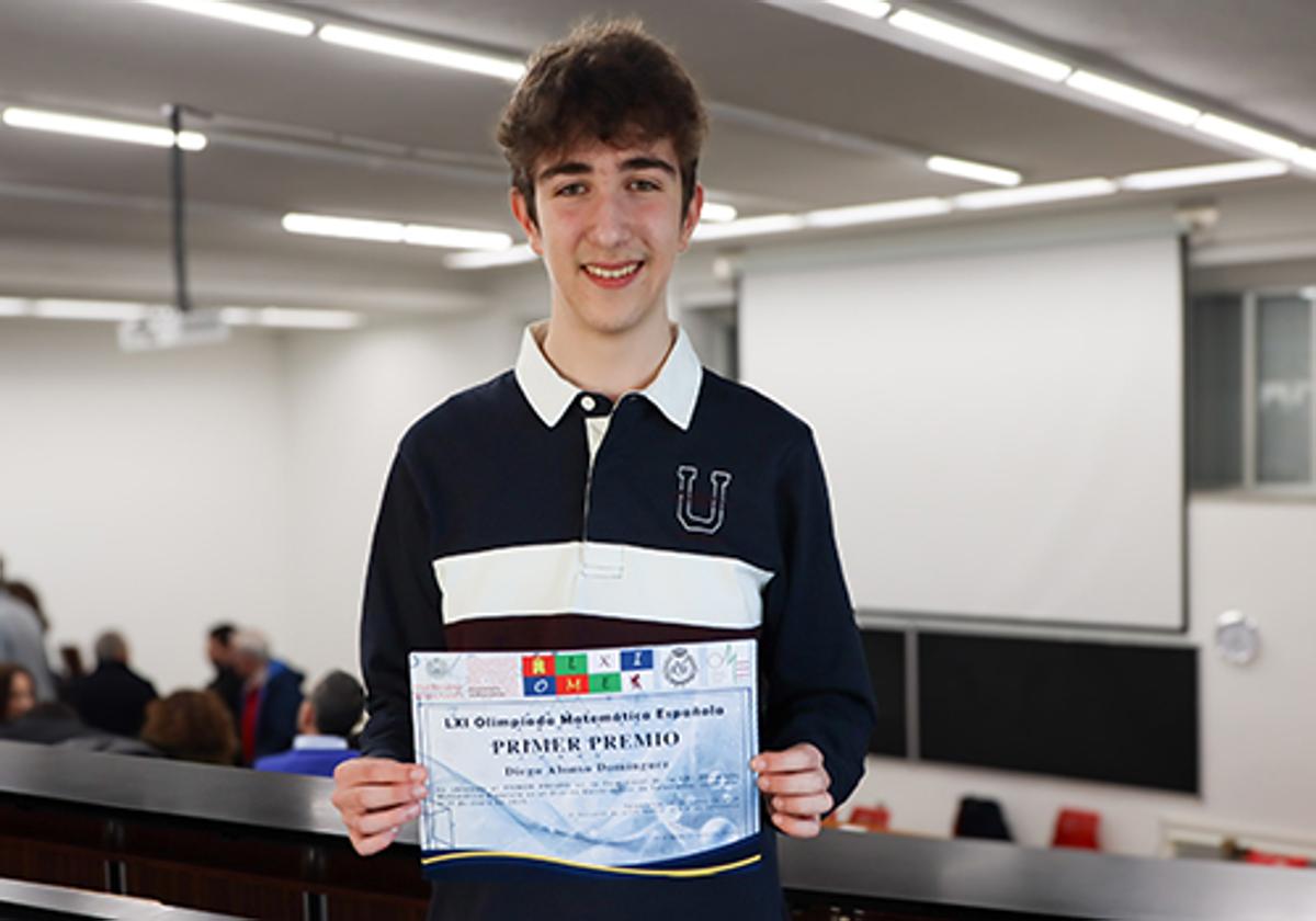 El estudiante Diego Alonso Domínguez.
