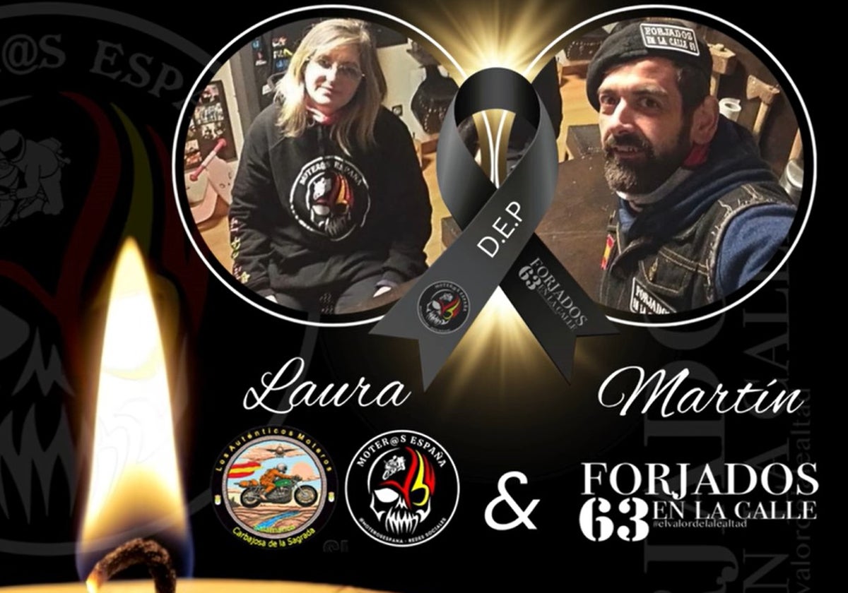 Emotivo homenaje publicado por 'Moteros España - Redes Sociales RRSS'.