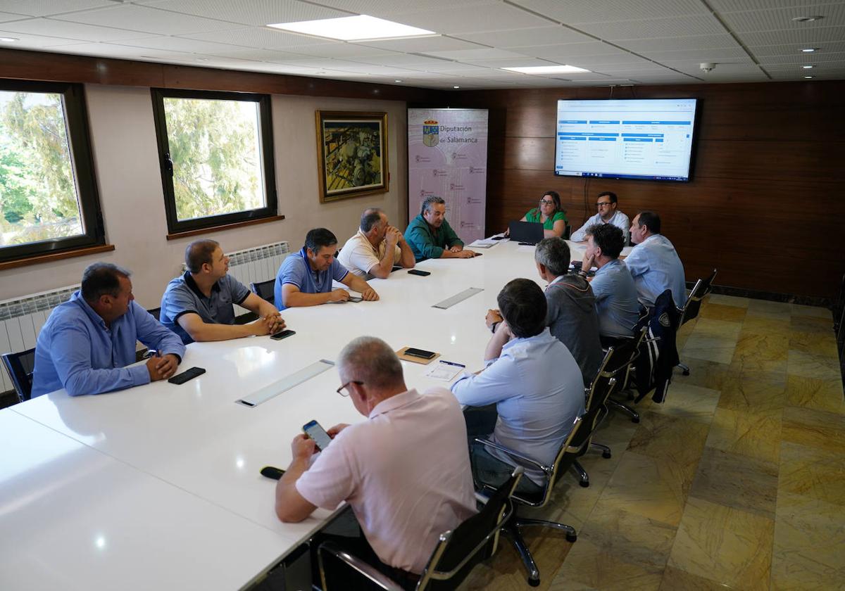 Debate del cereal en la Lonja de Salamanca.