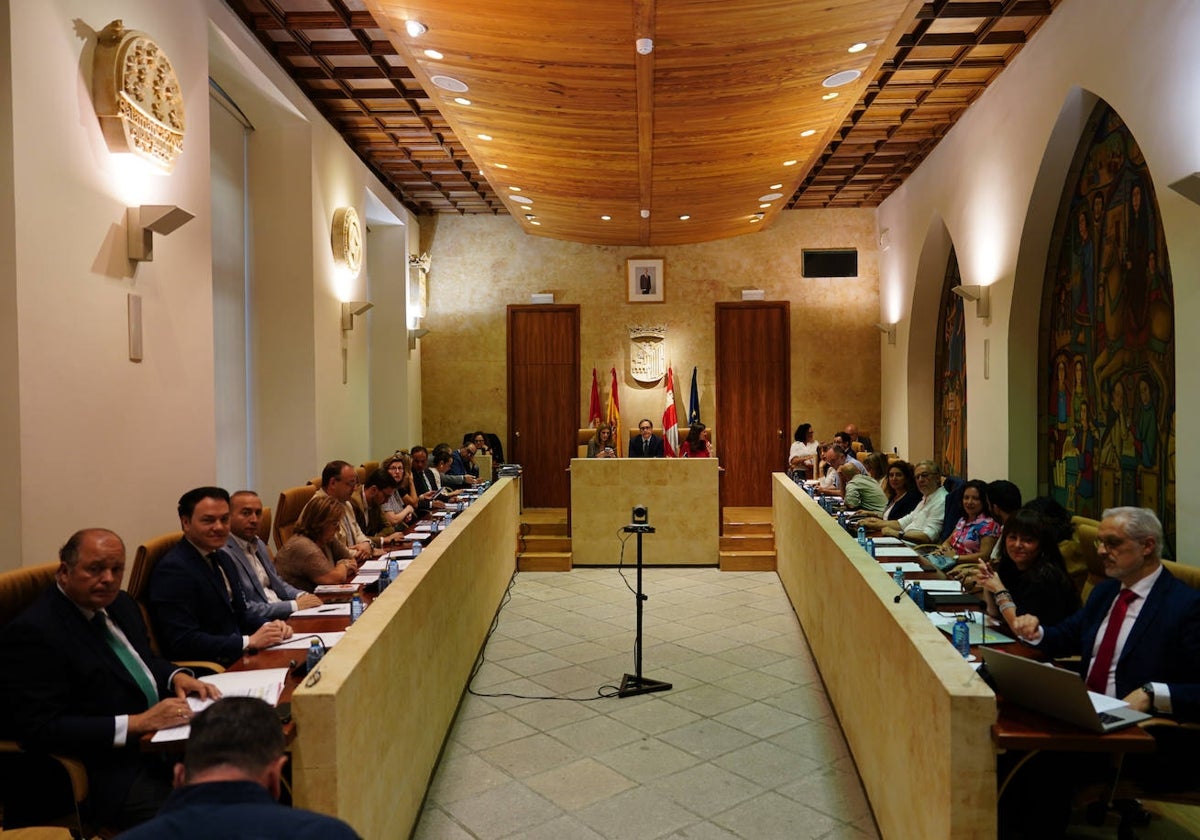 Sesión plenaria de este viernes en el Ayuntamiento de Salamanca.