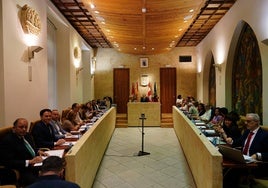Sesión plenaria de este viernes en el Ayuntamiento de Salamanca.