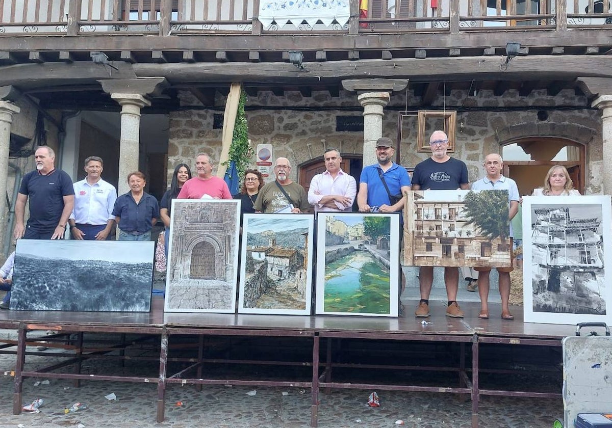 Pablo Rubén López Sanz se lleva el certamen de pintura de San Esteban de la Sierra
