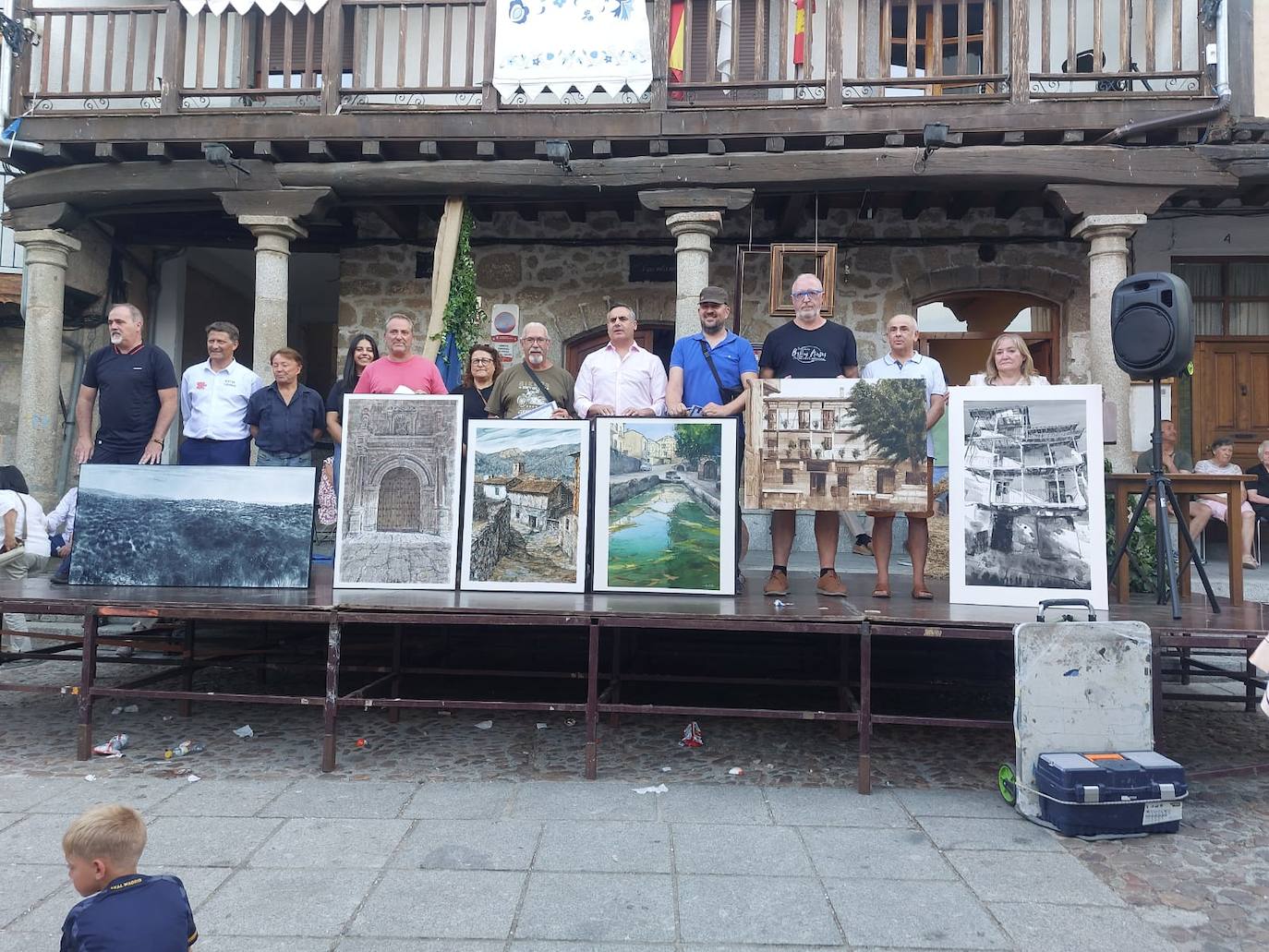 Pablo Rubén López Sanz se lleva el certamen de pintura de San Esteban de la Sierra