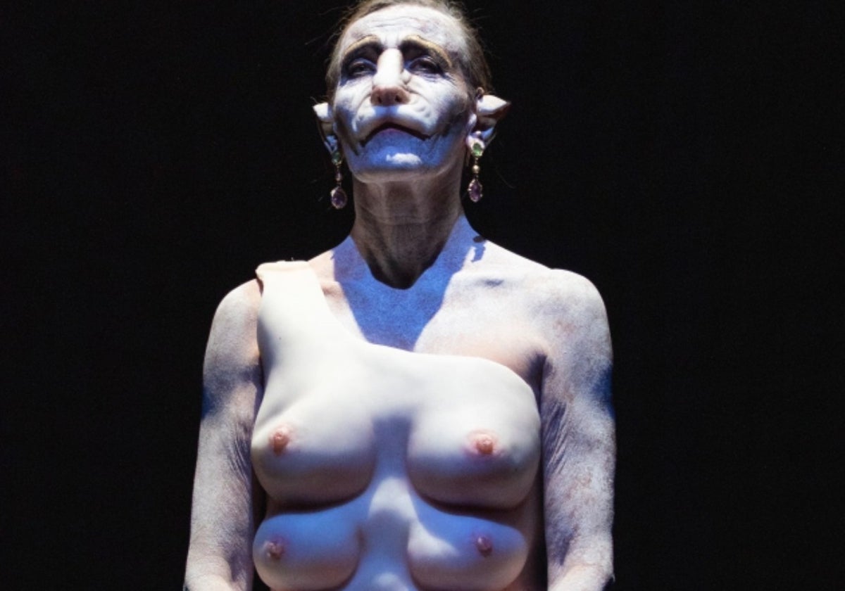 Carmen Conesa, caracterizada como Medea.