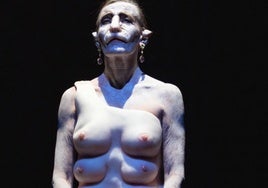 Carmen Conesa, caracterizada como Medea.