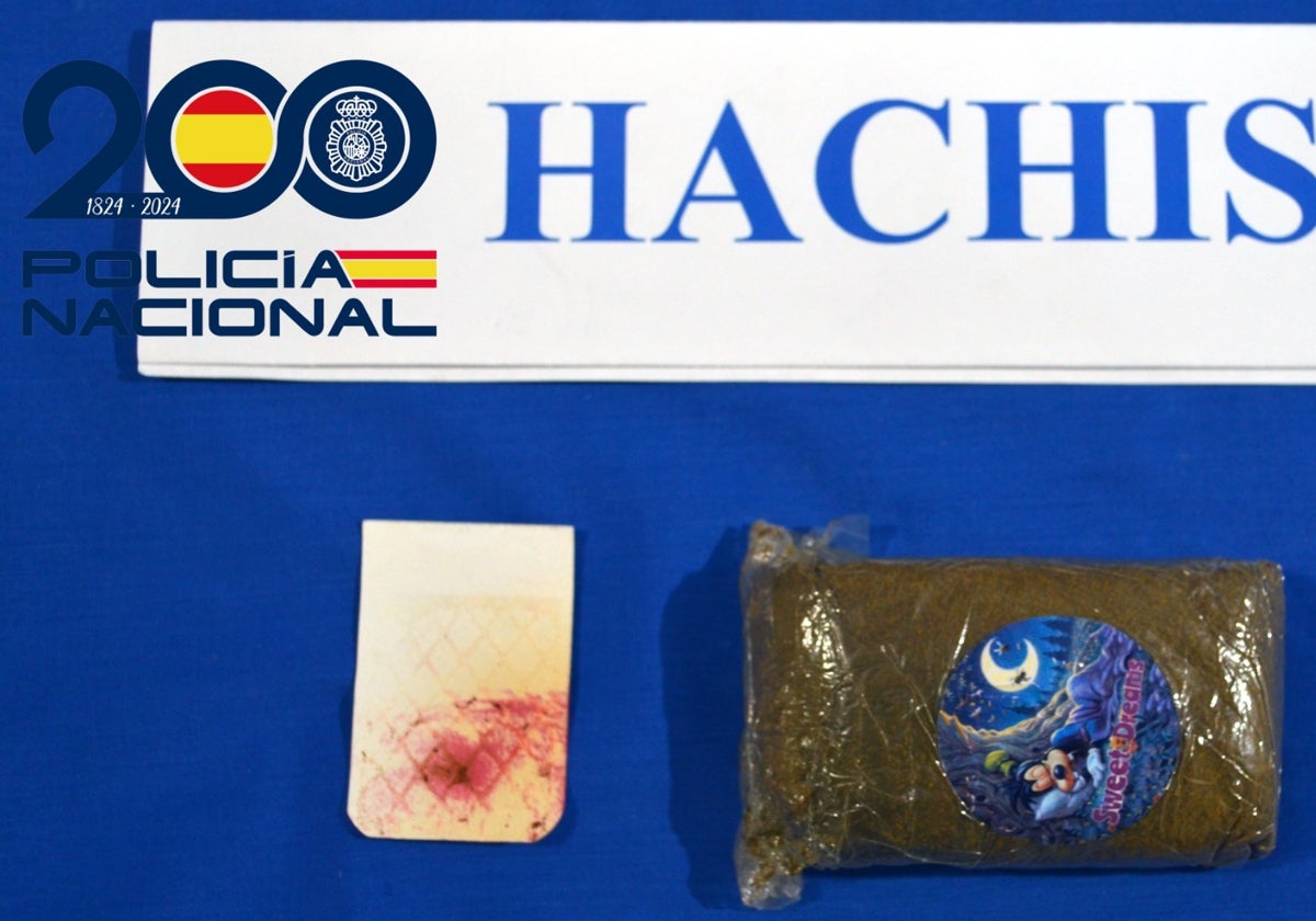 Fotografía de la droga intervenida.