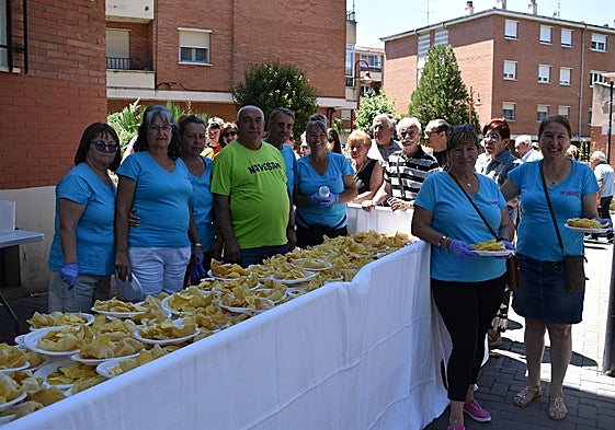 Momento del vino de honor.
