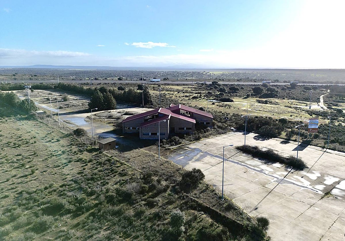 Vista aérea de los terrenos en los que se ubicará el área logística