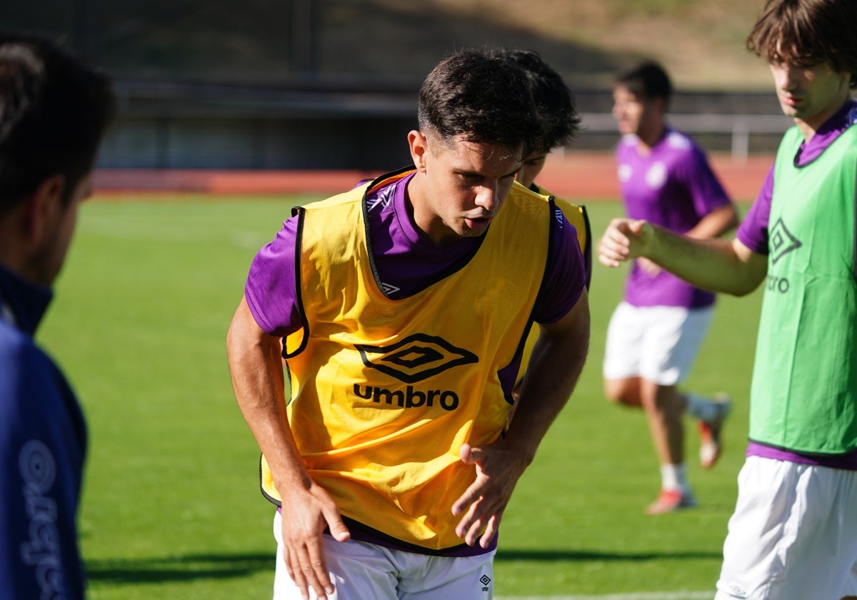 Murua, durante un entrenamiento en Las Pistas.