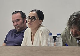 Antonio Luis Rodríguez, Rosa María Martín Mateos y Justo Pérez, del grupo popular de Carrascal.