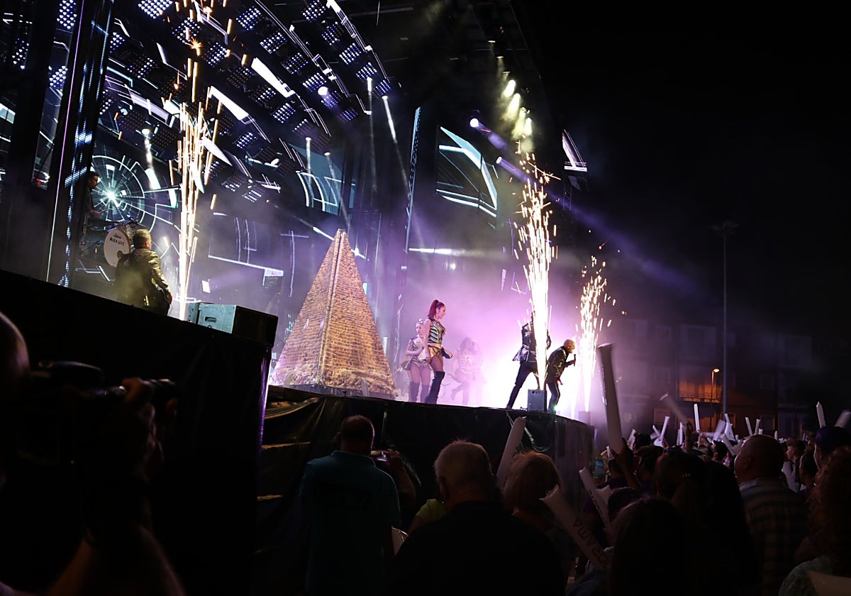 La orquesta Panorama, en un pueblo de la provincia el año pasado.