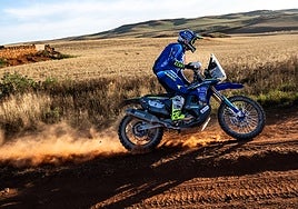 Lorenzo Santolino, en el rally Baja Aragón.