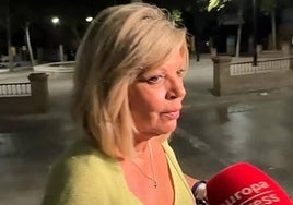 Terelu Campos, ante el micrófono de Europa Press.