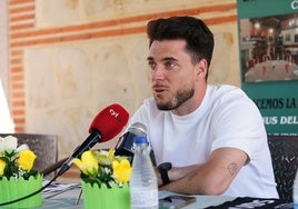 Jorge García, durante la rueda de prensa previa al choque de este sábado.