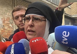 Laura García de Viedma, exabadesa del convento de las Clarisas de Belorado.