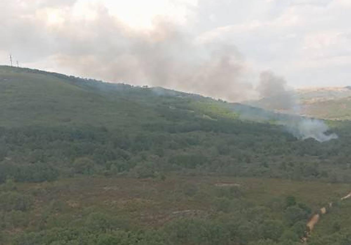 Imagen del incendio.