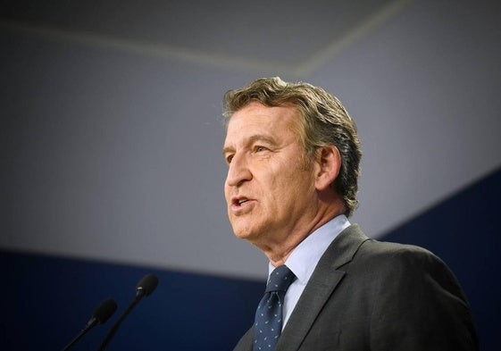 El presidente del Partido Popular, Alberto Núñez Feijóo.