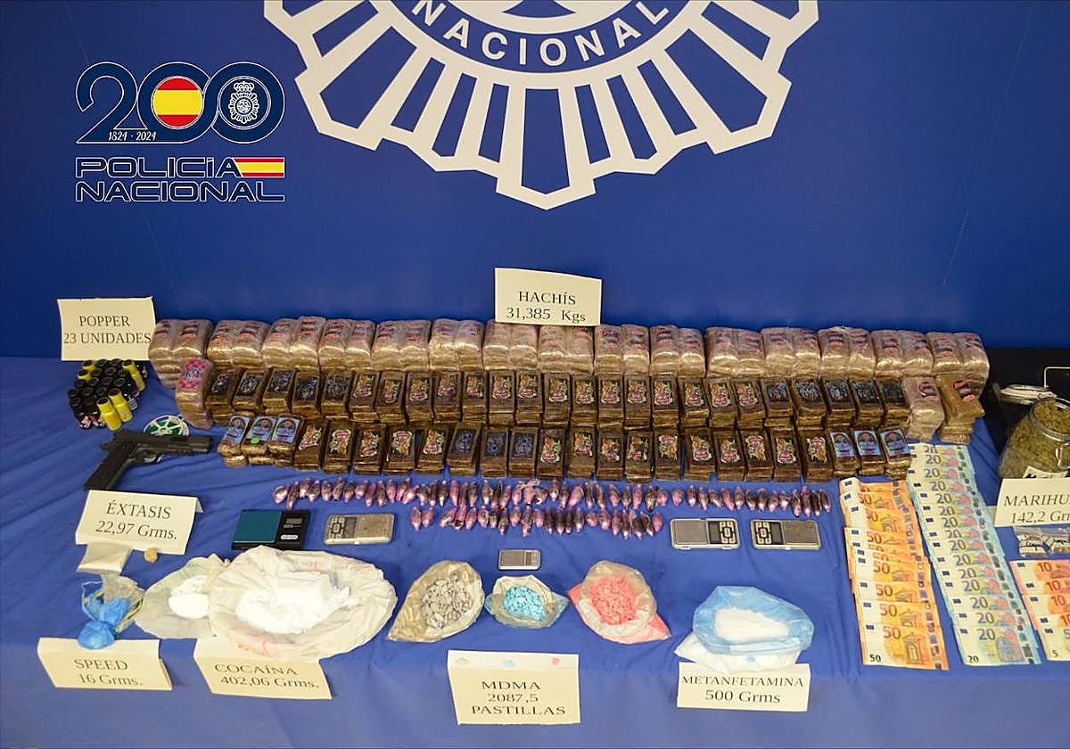 Sustancias intervenidas en la operación 'Fortaleza', una de las últimas realizadas en la capital.