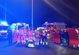 Una imagen del accidente.