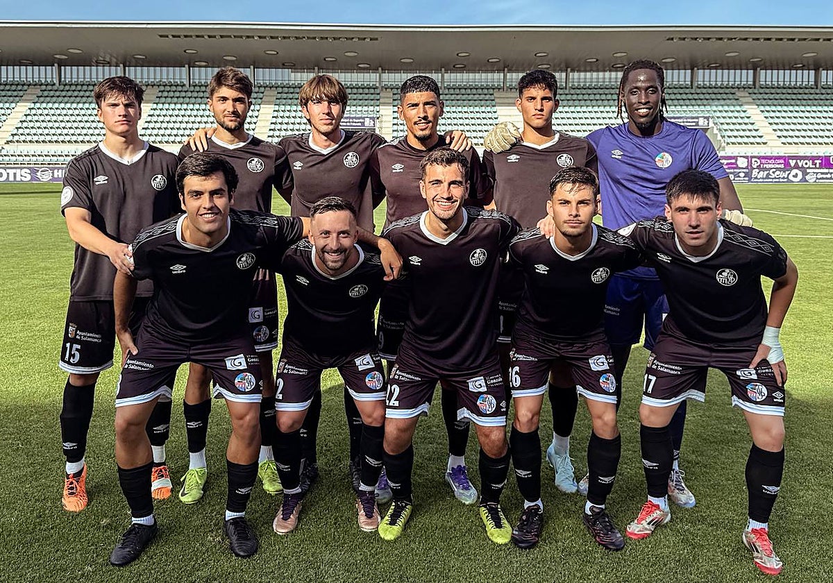 Los once elegidos por Jorge García para iniciar el encuentro amistosos ante el Palencia CF.