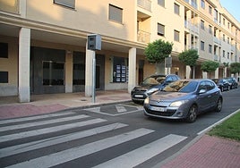 Una de las cabinas de radar instalada en la calle Gil de Hontañón en Carbajosa de la Sagrada.