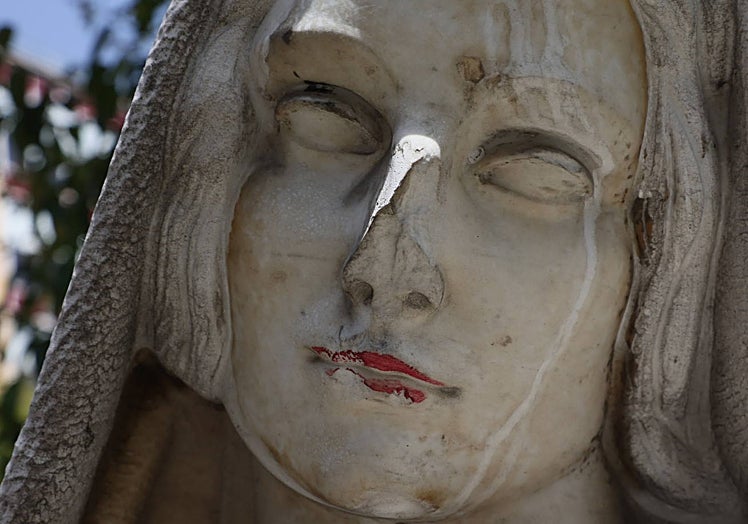 'La Montaraza', sin nariz.