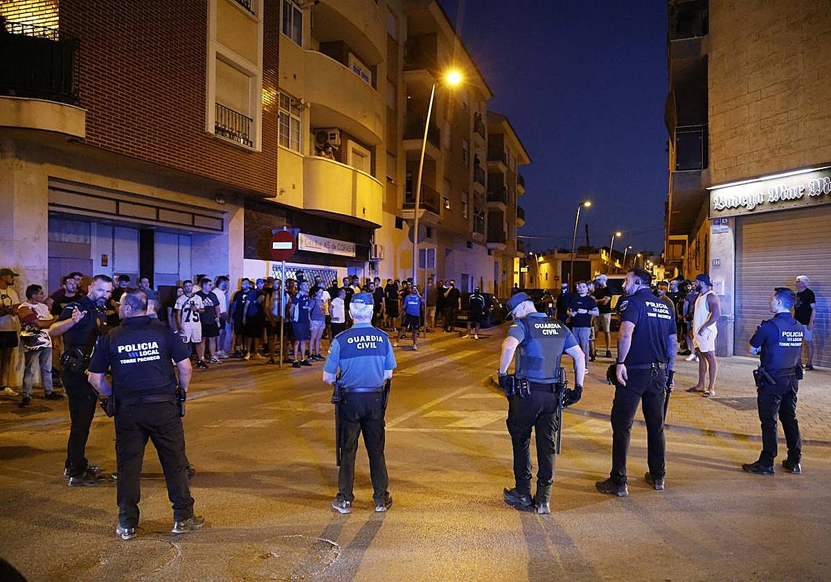 Actuaciones policiales frente a los incidentes de Torre Pacheco.