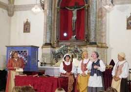 Un momento de la representación en Gallegos de Argañán